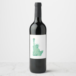 Statue of Liberty Wine Label