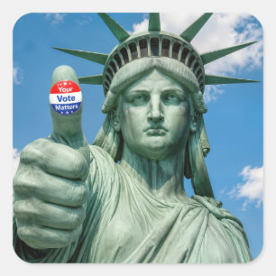 Statue of Liberty with Election Sticker