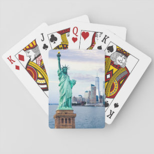 Statue of Liberty with World Trade Center Playing Cards