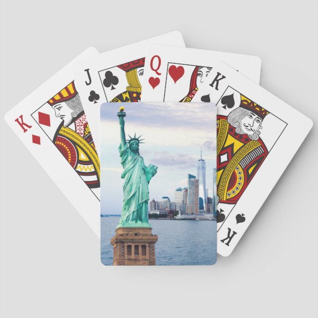 Statue of Liberty with World Trade Center Playing Cards (Back)