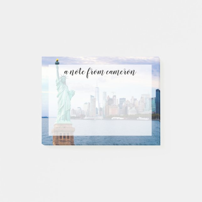 Statue of Liberty with World Trade Center Post-it Notes (Front)