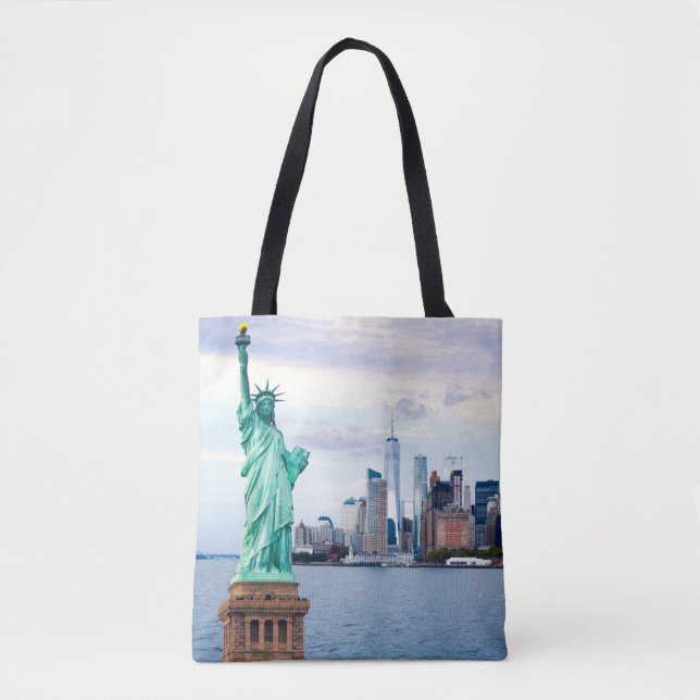 Statue of Liberty with World Trade Center Tote Bag (Front)
