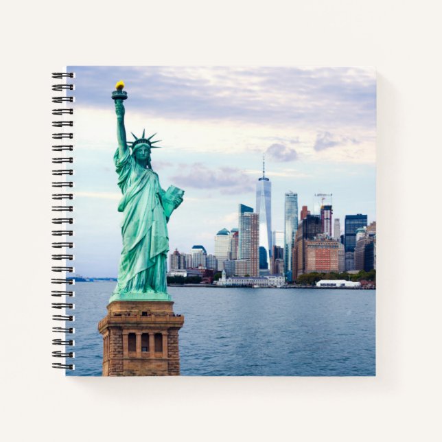 Statue of Liberty with World Trade Centre Notebook (Front)