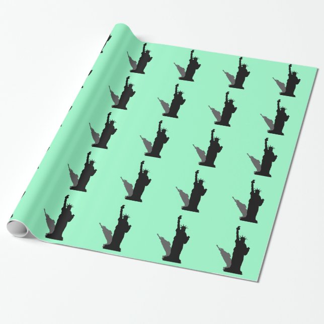 statue of liberty wrapping paper (Unrolled)