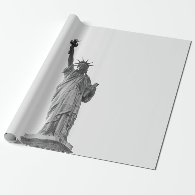 STATUE OF LIBERTY WRAPPING PAPER (Unrolled)