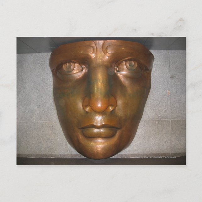Statue of Liberty's Face Postcard (Front)