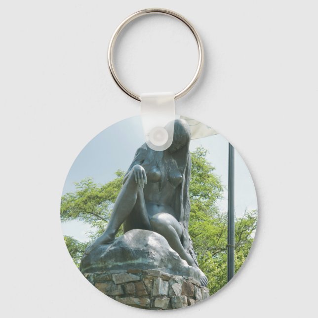Statue of Lorelei Key Ring (Front)