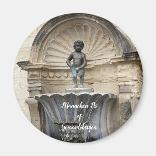 Statue of Manneken Pis in Geraardsbergen, Belgium Magnet