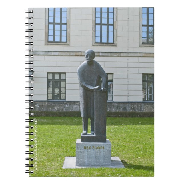Statue of Max Planck in Berlin Spiral Notebook (Front)