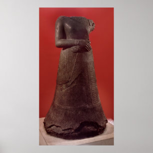 Statue of Napirasu, wife of Elamite King Poster