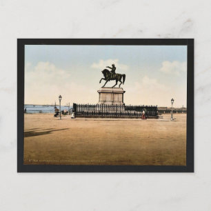 Statue of Napoleon I, Cherbourg, France classic Ph Postcard