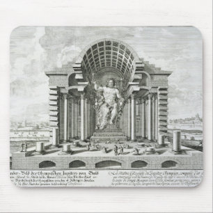 Statue of Olympian Zeus, made by Phidias in gold a Mouse Pad