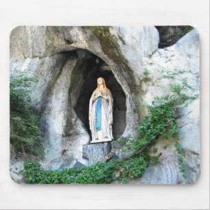 Statue of Our Lady of Lourdes, Lourdes, France Mouse Pad