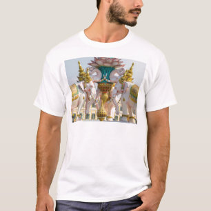 Statue of pink elephants Bangkok Thailand T-Shirt