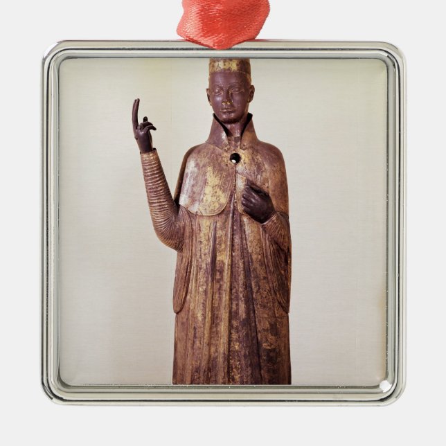 Statue of Pope Boniface VIII  1301 Metal Tree Decoration (Front)