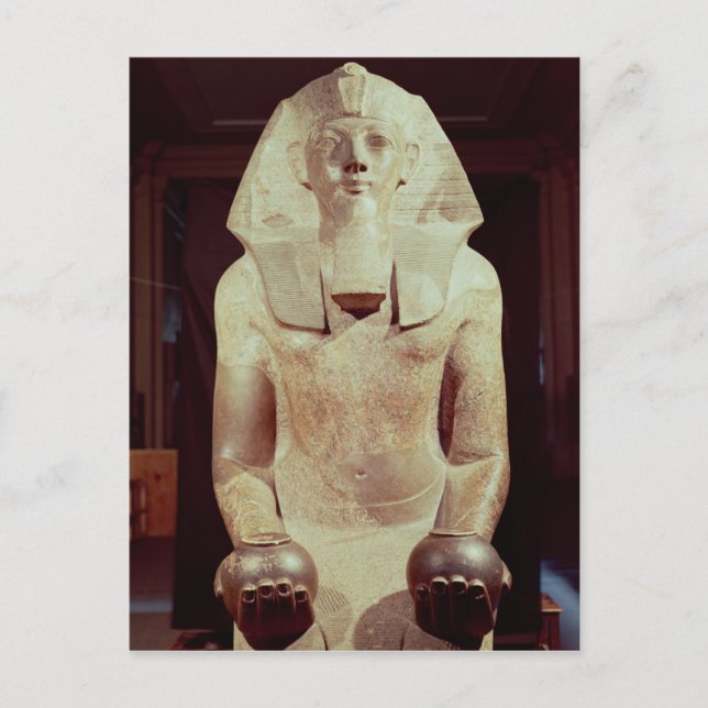 Statue of Queen Makare Hatshepsut Postcard (Front)