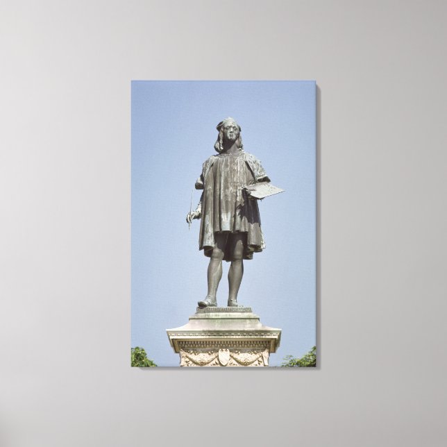 Statue of Raphael Sanzio of Urbino, 1897 Canvas Print (Front)