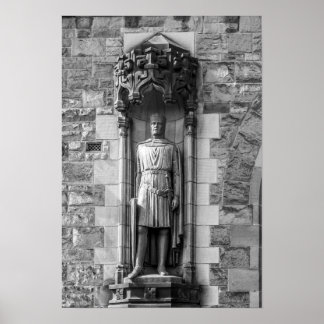 Statue of Robert the Bruce at Edinburgh Castle Poster