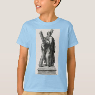 Statue of Saint Andrew Apostle with cross T-Shirt