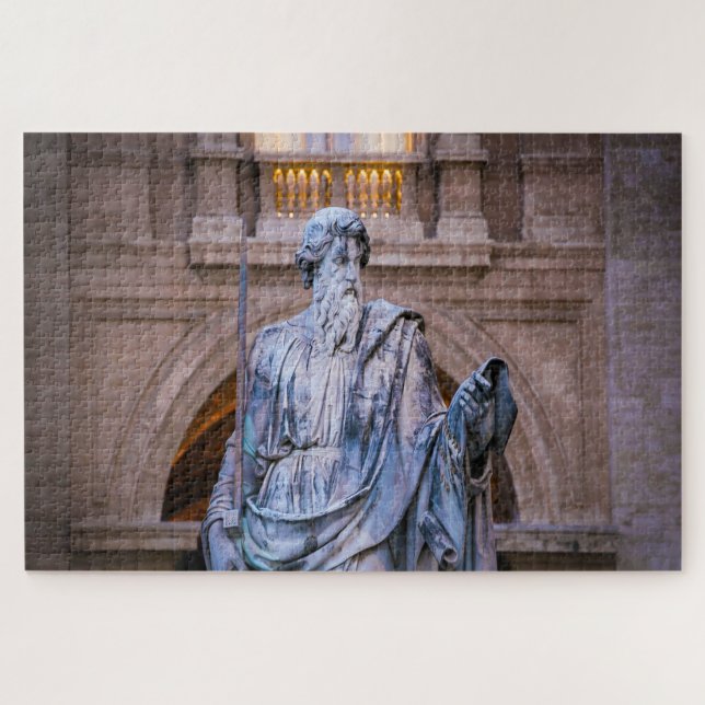 Statue of Saint Paul Rome. Jigsaw Puzzle (Horizontal)