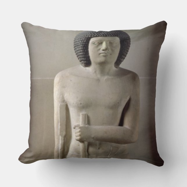 Statue of Sepa, Old Kingdom (painted limestone) Cushion (Front)