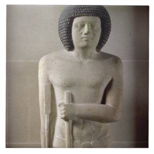 Statue of Sepa, Old Kingdom (painted limestone) Tile