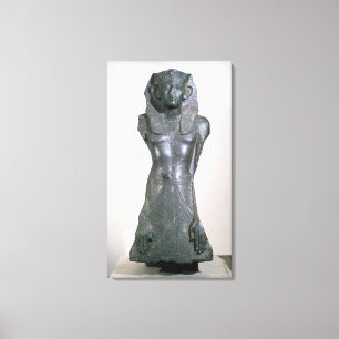Statue of Sesostris III  in middle age Canvas Print