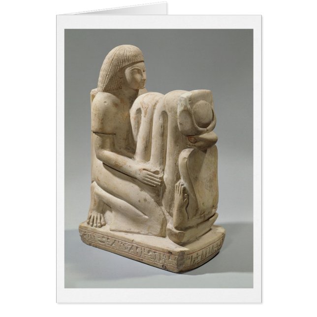 Statue of Setau presenting the cobra goddess Nekhb (Front)