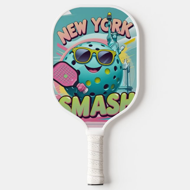 Statue of Smash – New York Pickleball Design Paddle (Front)