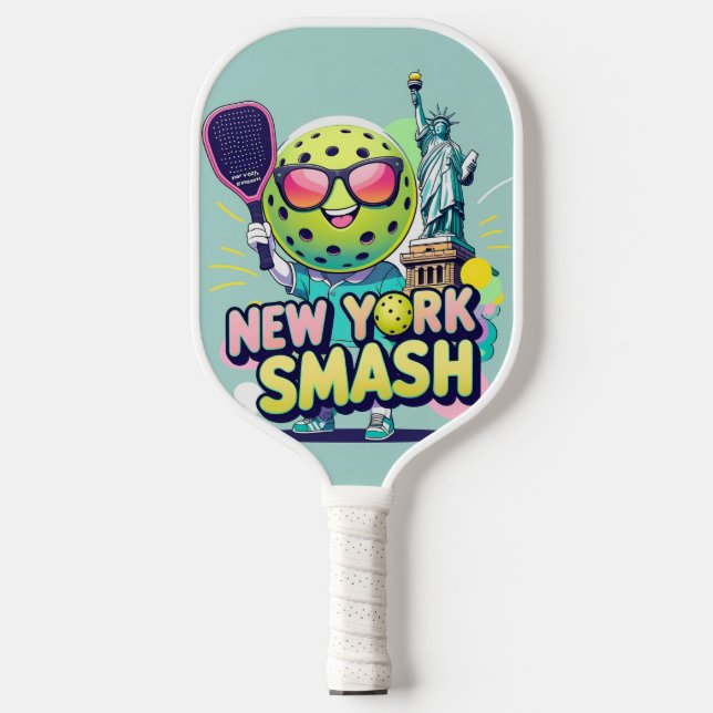 Statue of Smash – New York Pickleball Design Paddle (Front)