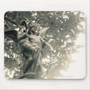 Statue of St Michael, Pere Lachaise Cemetery, Mouse Pad