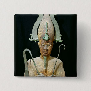Statue of the Cult of Osiris 15 Cm Square Badge