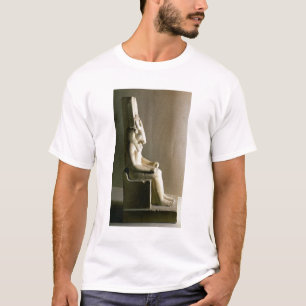 Statue of the god Montu with the head of a bull, f T-Shirt