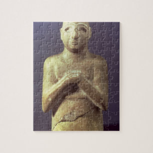 Statue of the God Utu, Mesopotamian, c.2400 BC (li Jigsaw Puzzle