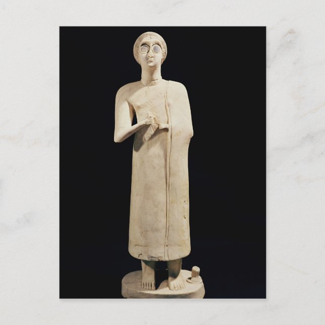 Statue of the Great Goddess, from Tell Asmar Postcard (Front)