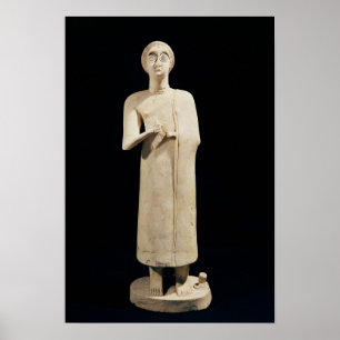 Statue of the Great Goddess, from Tell Asmar Poster