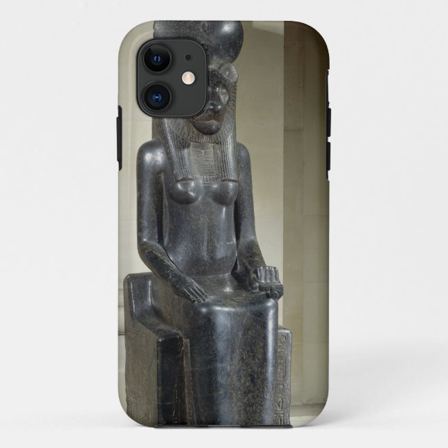 Statue of the lion-headed goddess Sekhmet, from th Case-Mate iPhone Case (Back)