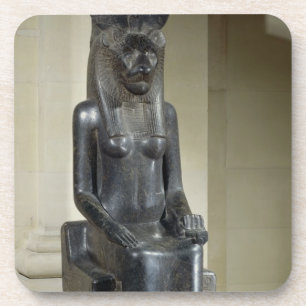 Statue of the lion-headed goddess Sekhmet, from th Coaster