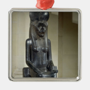 Statue of the lion-headed goddess Sekhmet, from th Metal Tree Decoration