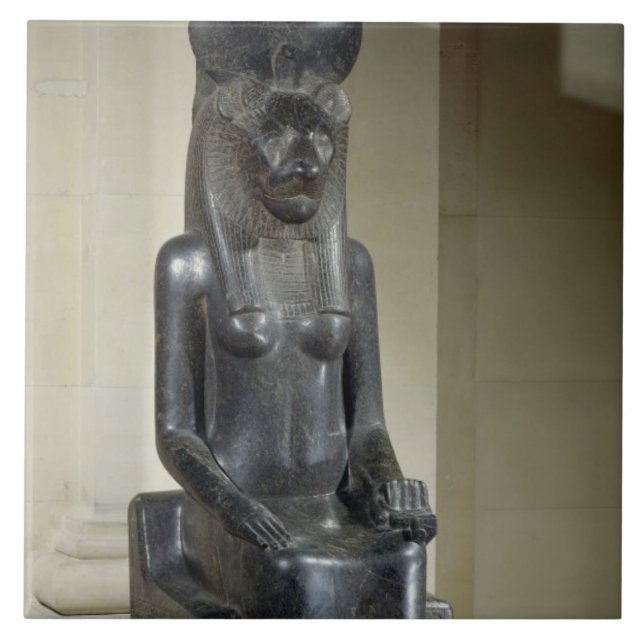 Statue of the lion-headed goddess Sekhmet, from th Tile (Front)