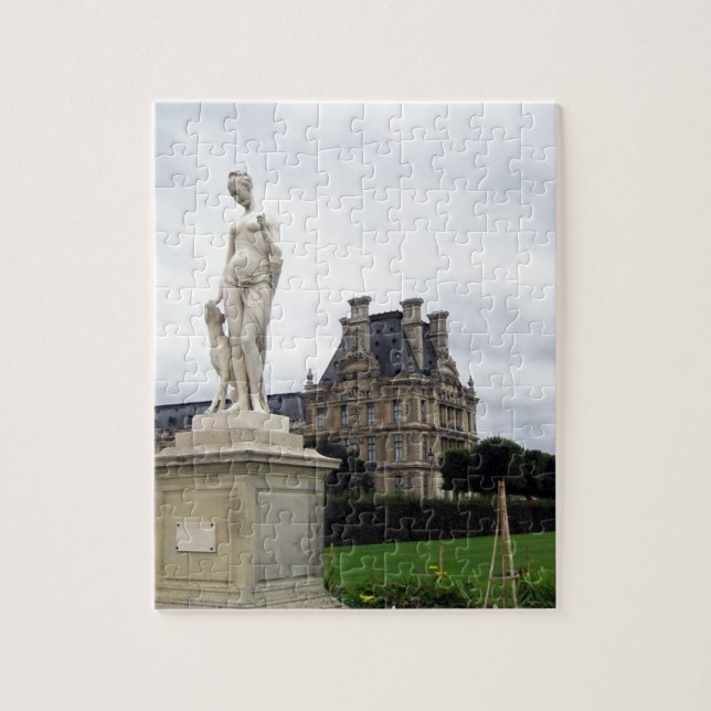 Statue on the Louvre Grounds Jigsaw Puzzle (Vertical)