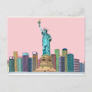 Statue Postcard