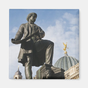 Statue with Glass dome on Kunstverein building Magnet