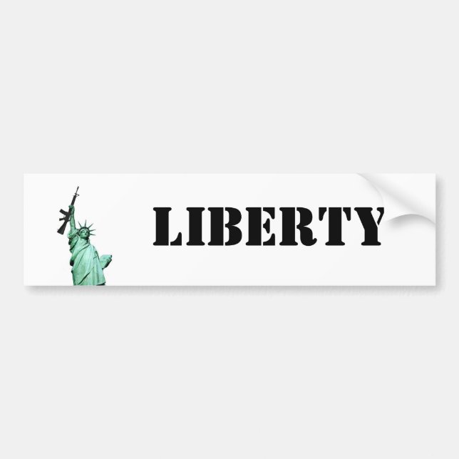 StatueM16, LIBERTY Bumper Sticker (Front)