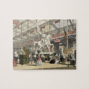 Statues in the Belgium section of the Great Exhibi Jigsaw Puzzle
