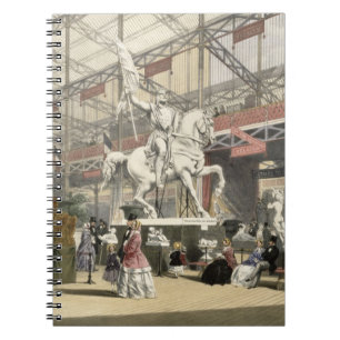 Statues in the Belgium section of the Great Exhibi Spiral Notebook
