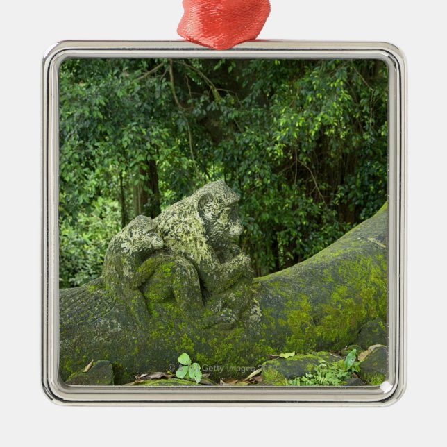 Statues in Ubud Monkey Forest Metal Tree Decoration (Front)