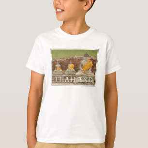 Statues of Sitting Buddhas   Ayutthaya, Thailand T-Shirt