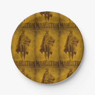Statuesque Alexander Hamilton Design Paper Plate
