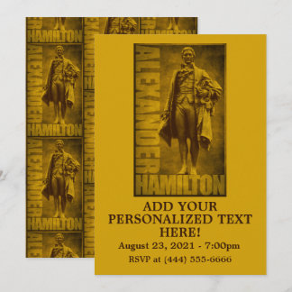 Statuesque Alexander Hamilton Invitation